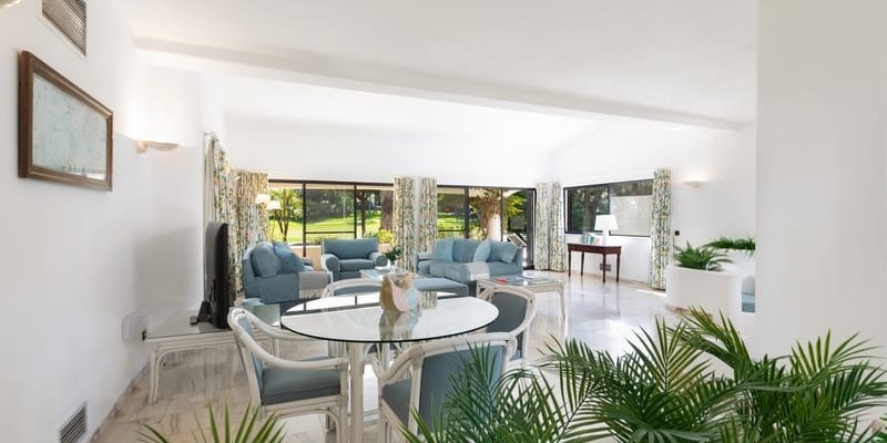 Well Appointed Living Room And Dining Table