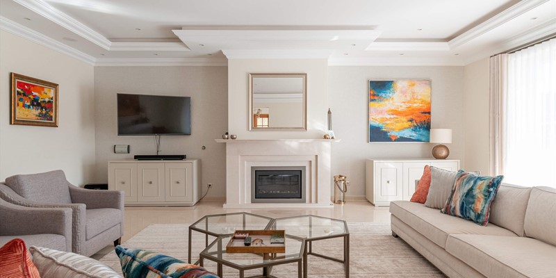 Algarve Villa Living Room With Satellite TV
