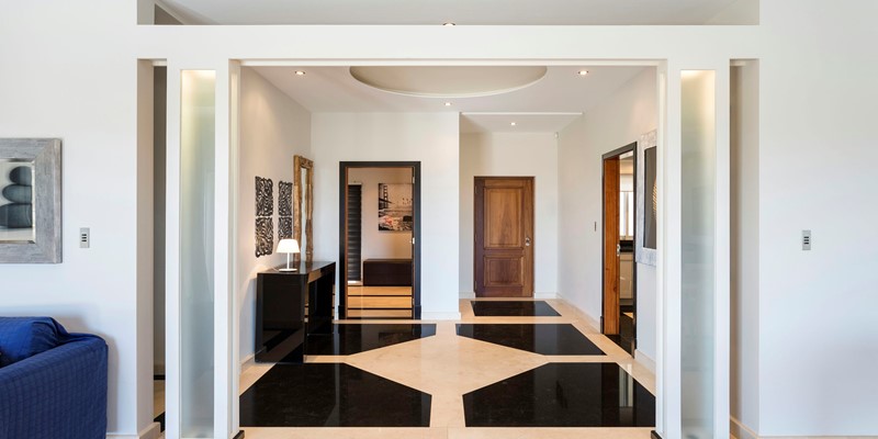 Grand Entrance Hall With Marble Flooring