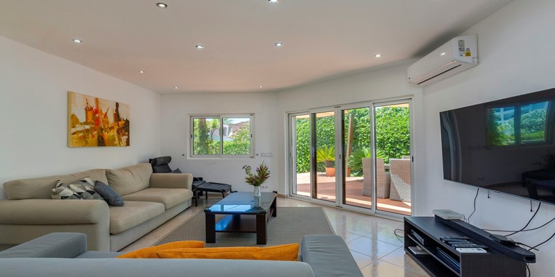 Living Room With Patio Doors