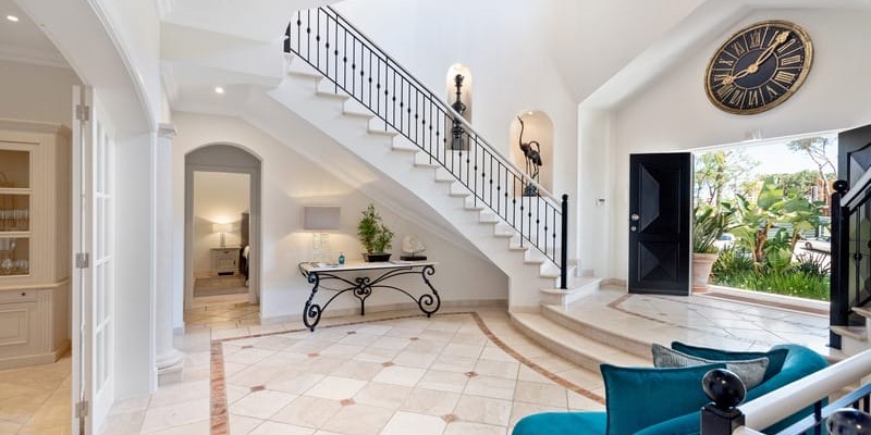 Algarve Villa With Stunning Entrance Hall And Elegant Double Front Doors