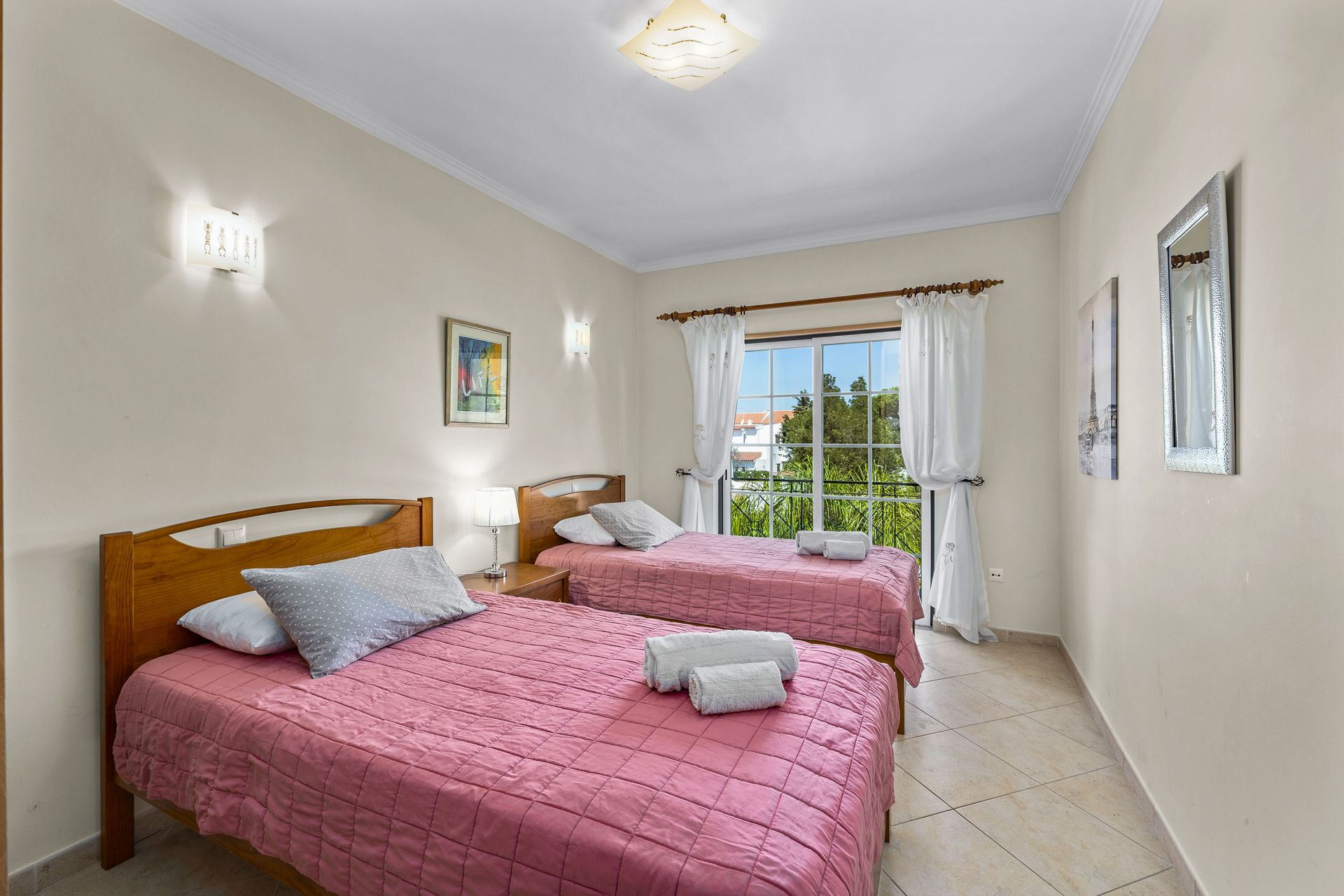 Twin Bedroom Albufeira Family Apartment Sandy Blue Beaches