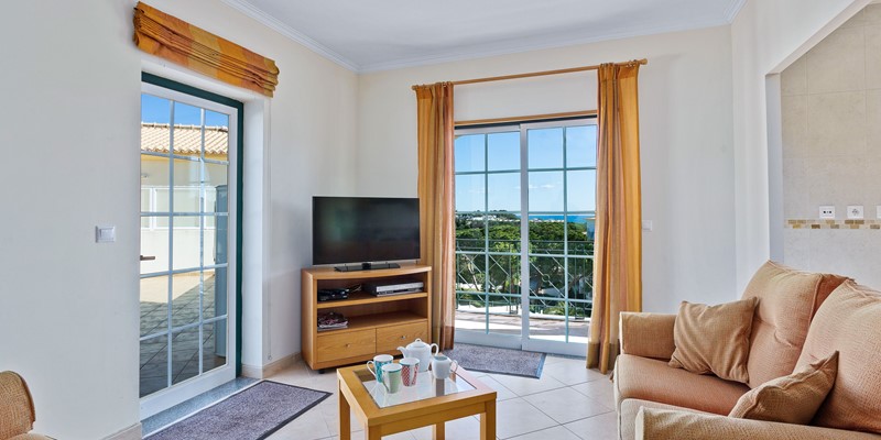 Air Conditioned Living Room In Algarve Vacation Apartment