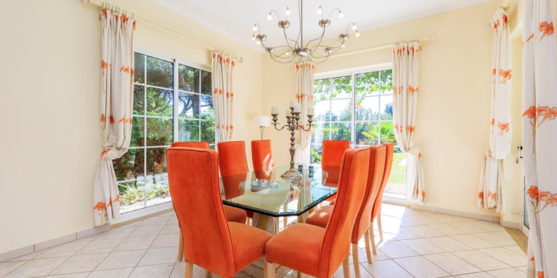 Open Plan Dining Area With Terrace Access Algarve Villa