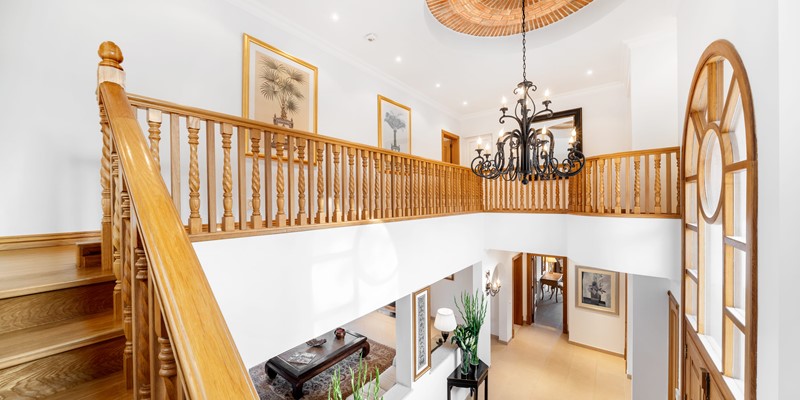 Grand Staircase Leading To Master Suite Algarve
