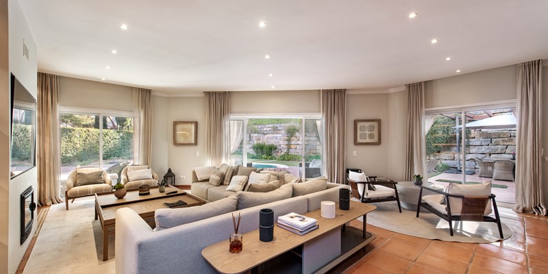 Spacious Living Room Moroccan Touch Villa