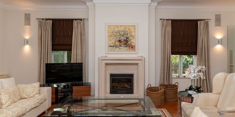 Comfortable Living Room With Smart Tv Holiday Villa