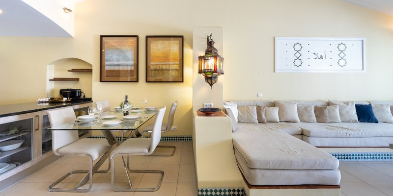 Open Plan Living Room Moroccan Style Villa Algarve