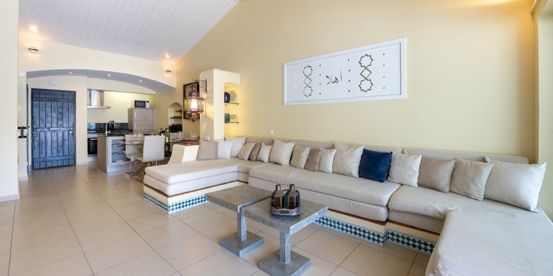 Moroccan Style Living Room Fireplace Air Conditioned Villa Algarve