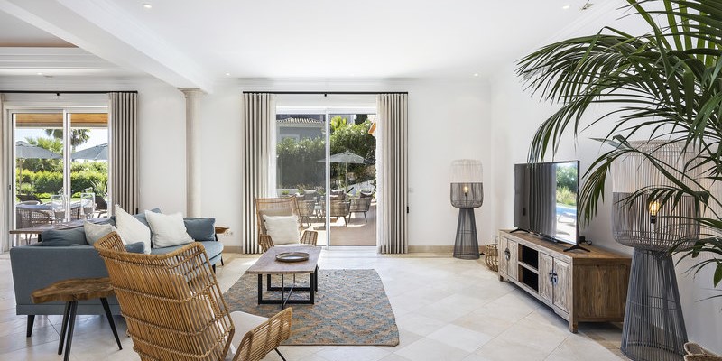Quinta Do Lago Luxury Villa Living Room Natural Light
