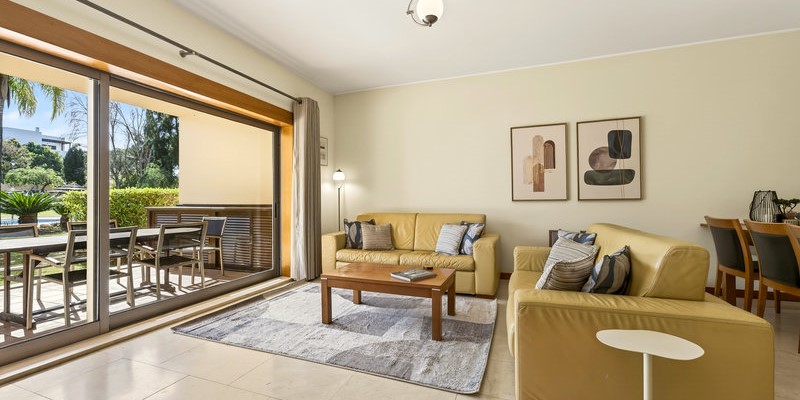 Vilamoura Ground Floor Apartment Living Room Pool Access