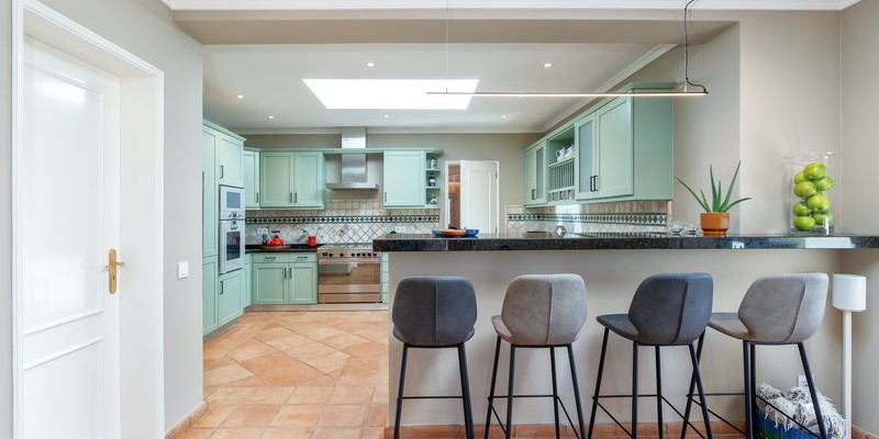 Spacious Luxury Family Holiday Villa Modern Kitchen Vale Do Lobo