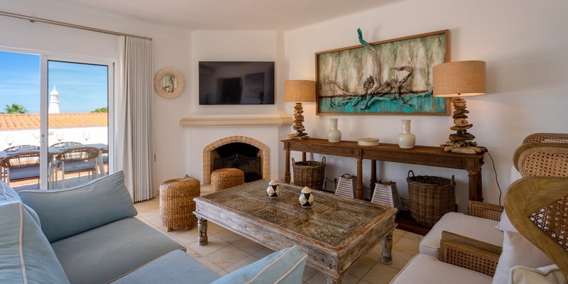 Villa Living Room Fireplace Algarve