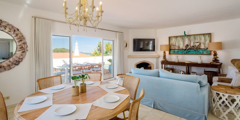 Open Plan Villa Living Dining Vale Do Lobo
