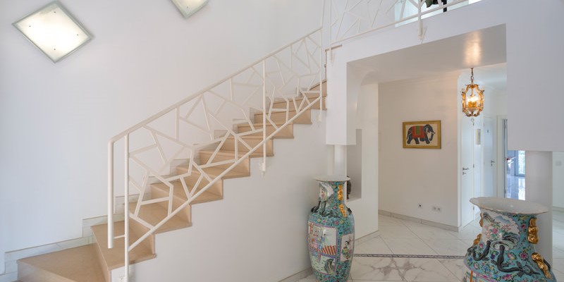 Elegant Staircase Entrance Hall Luxury Villa Algarve