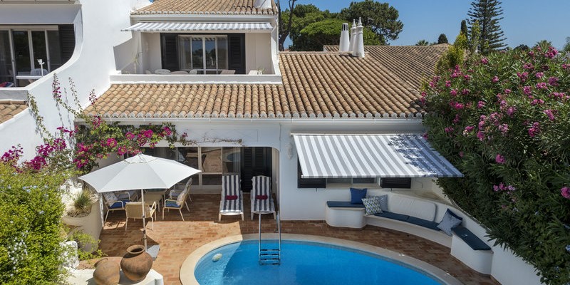 Villa From Above Pool Terrace Master Terrace Vale Do Lobo