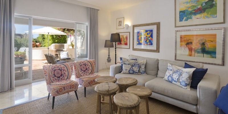 Sofa Armchairs Gallery Wall Lounge Opening To Terrace Vale Do Lobo