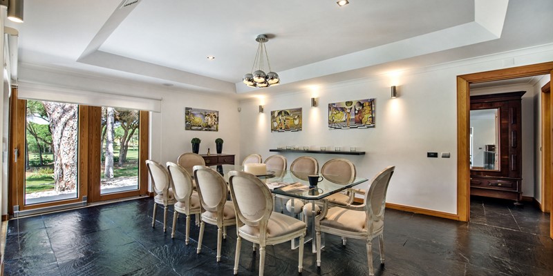 Indoor Dining Table Vaaction Rental Villa Vilamoura