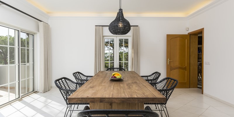 Large Dining Table Holiday Rental Villa Vale Do Lobo