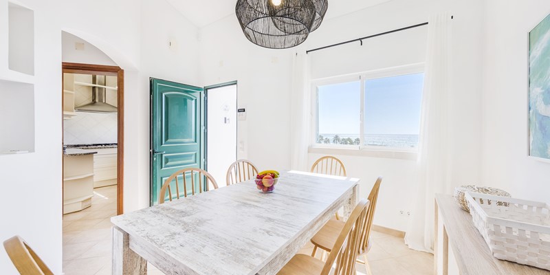Dining Area With Access To Large Terrace And Ocean Views Vale Do Lobo