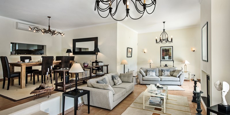 Split Level Living Room In 3 Bedroom Holiday Villa