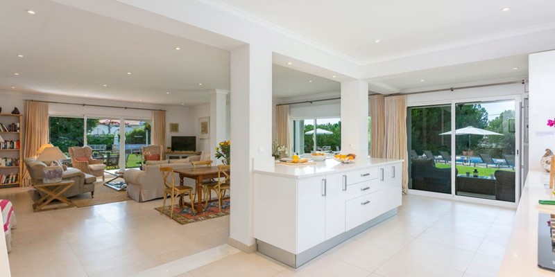 Open Plan Kitchen Vacation Villa Algarve