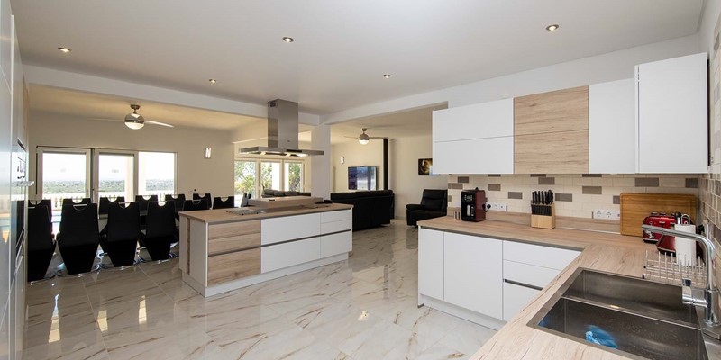 Contemporary Kitchen In Main Villa